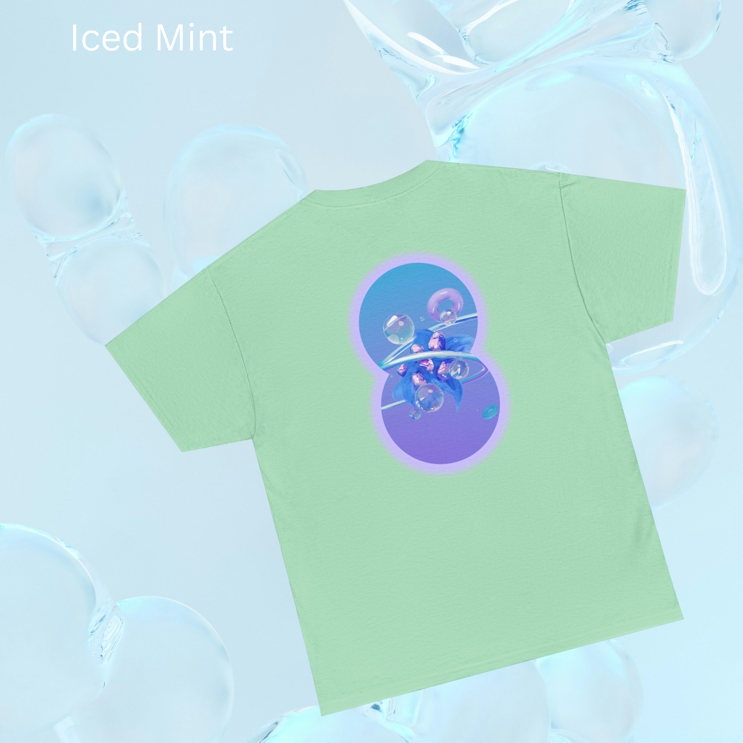 spiritually designed shirt - blue pastel minimalist vibes