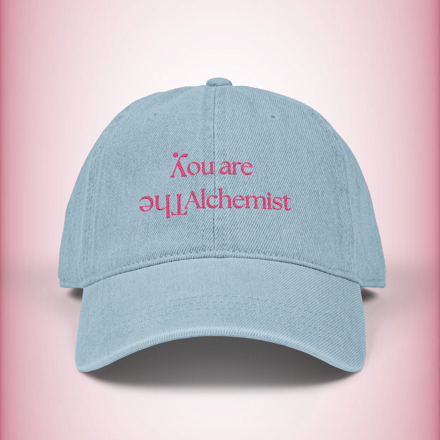 You are the Alchemist hat | embroidered denim baseball cap