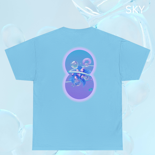 spiritually designed shirt - blue pastel minimalist vibes