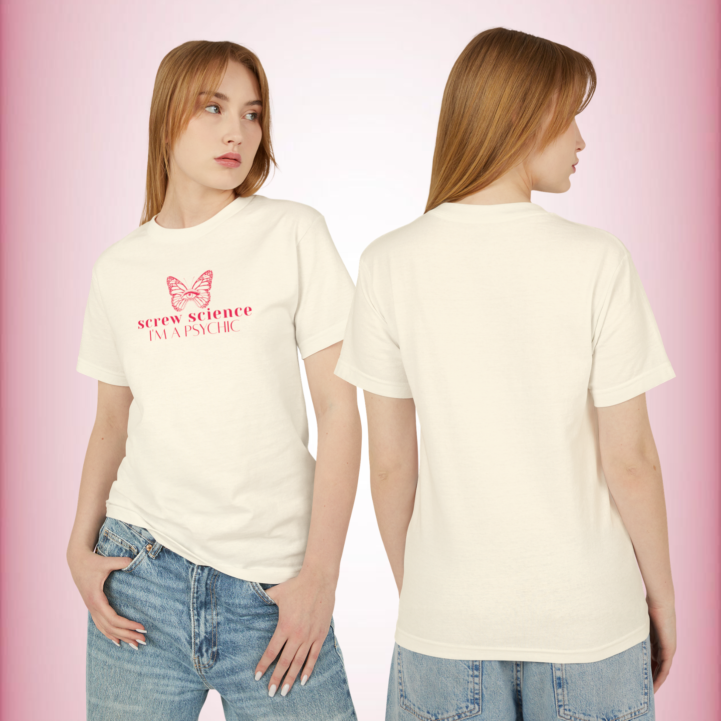 screw science i'm a psychic T-Shirt | Spiritual Rebel Graphic tee