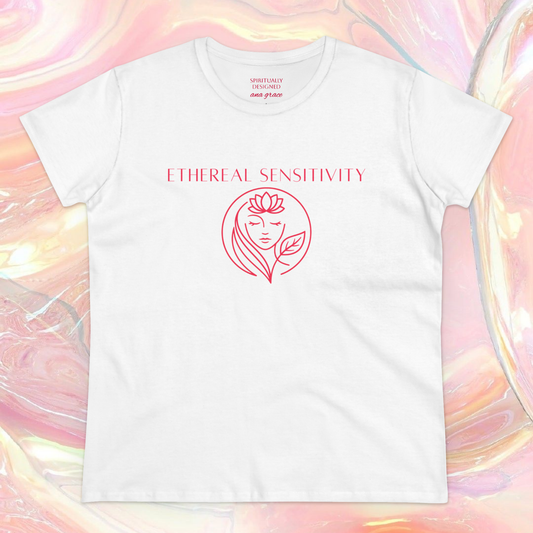 Sacred Feminine T-shirt | Red Minimalist graphic tee | High vibrational tool