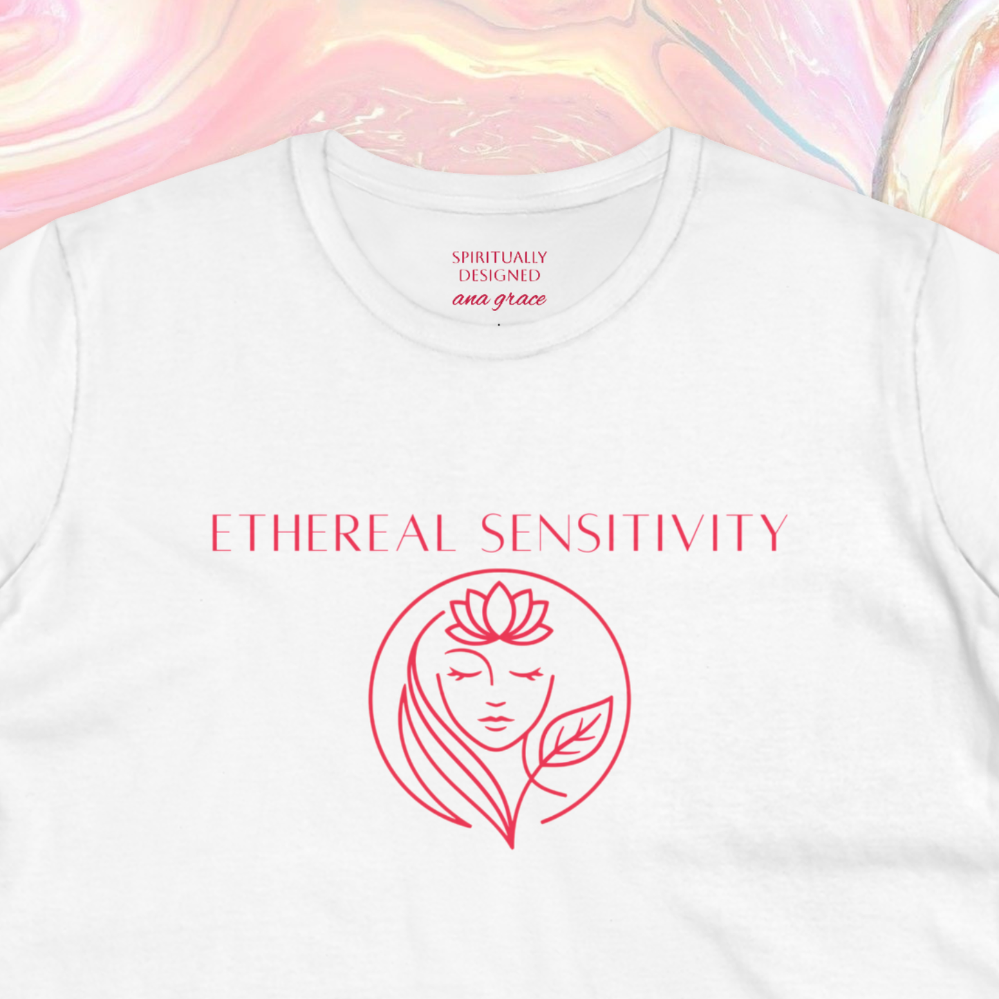 Sacred Feminine T-shirt | Red Minimalist graphic tee | High vibrational tool