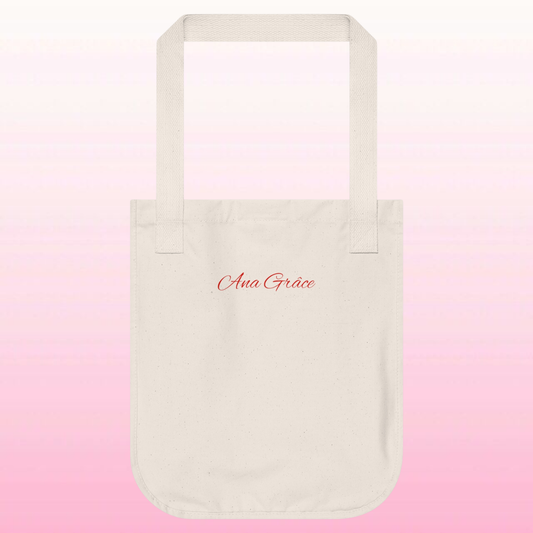 French tote Bag | Art Line Graphic | organic cotton