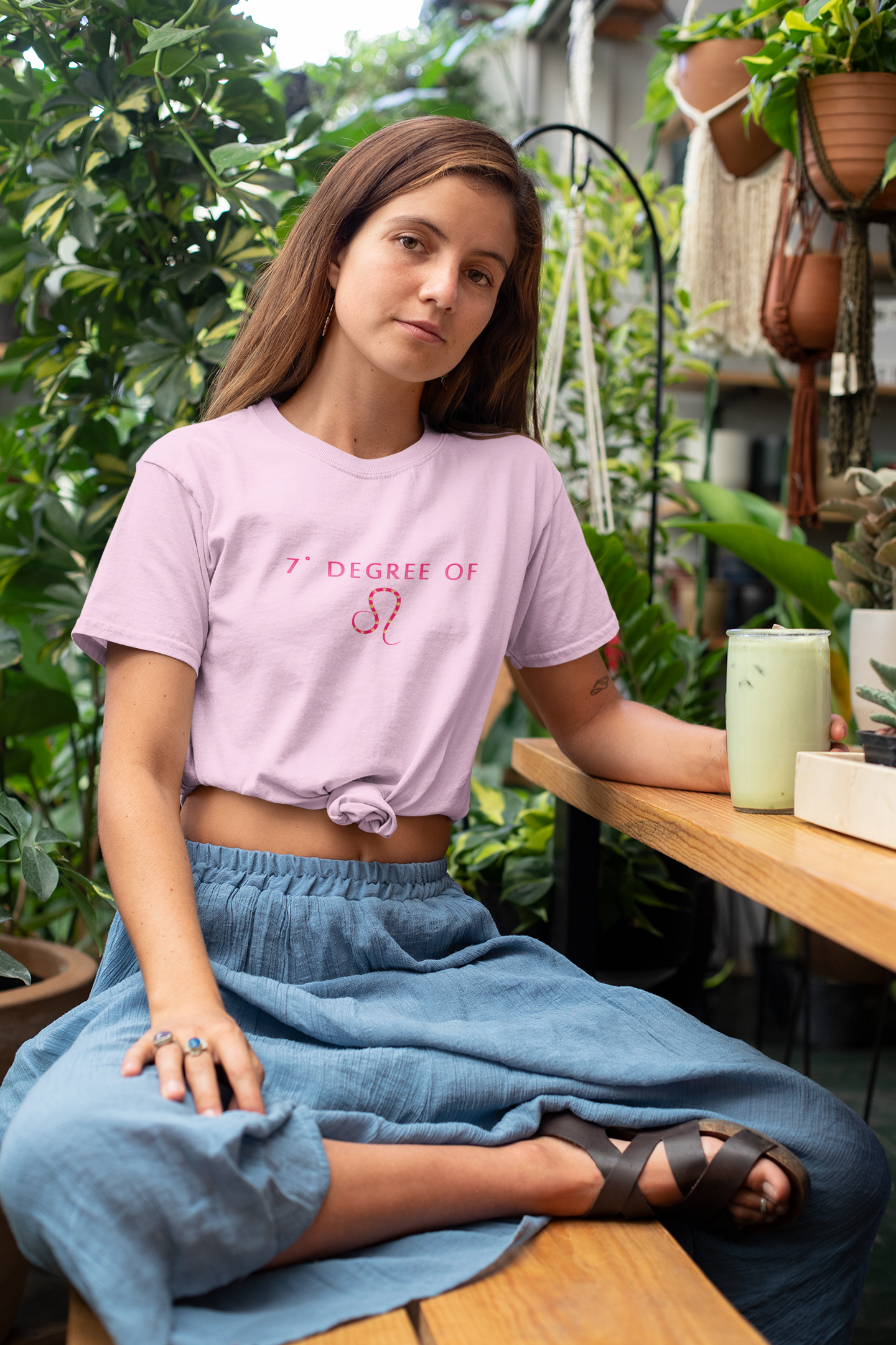 Seven degree of Leo sign  t-shirt |Astrology tee| organic cotton