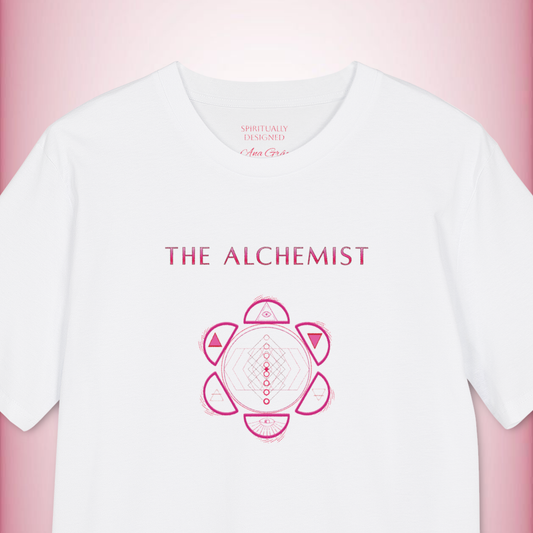 The Alchemist geometric spiritual symbol T-shirt | spiritually aligned back print