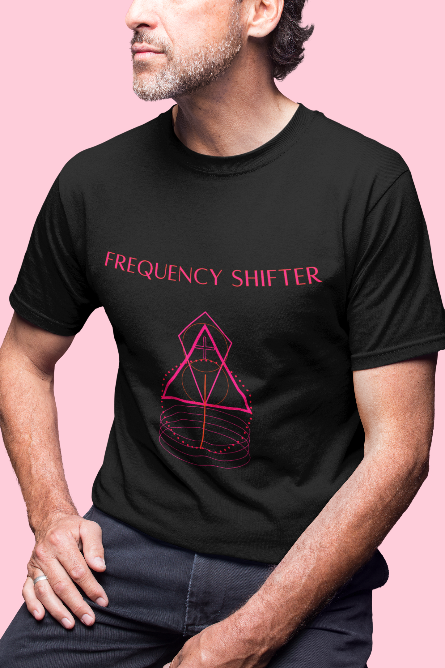 Frequency Shifter Tee | Spiritual Warrior t-shirt | Red graphic
