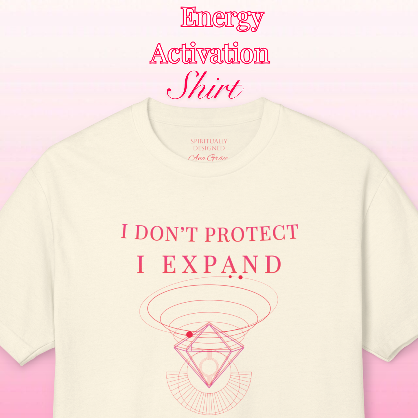 Protect my energy graphic t-shirt | High Vibrational garment | Spiritual symbol Tee
