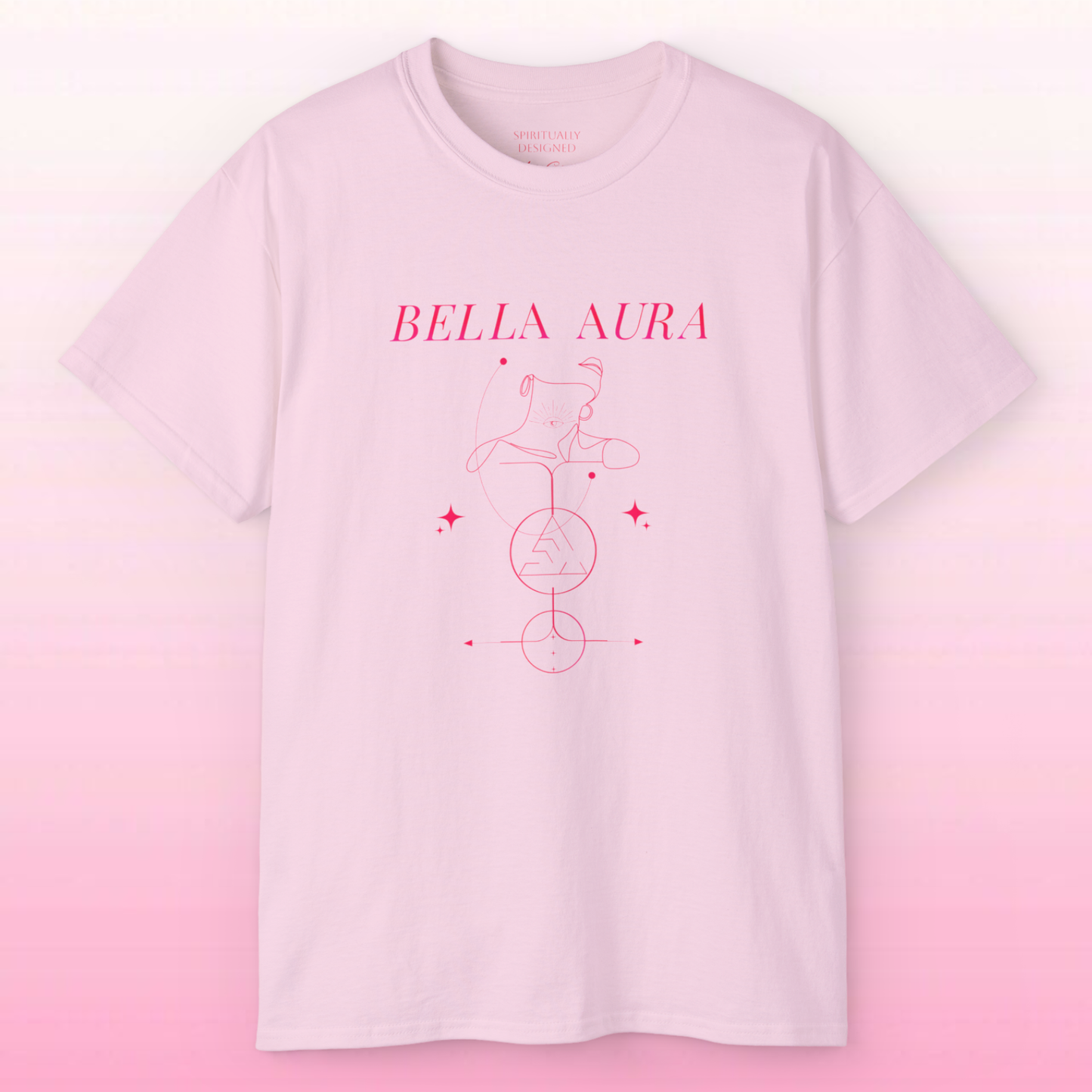 Bella Aura tee | Minimal celestial line art, High vibrational t-shirt