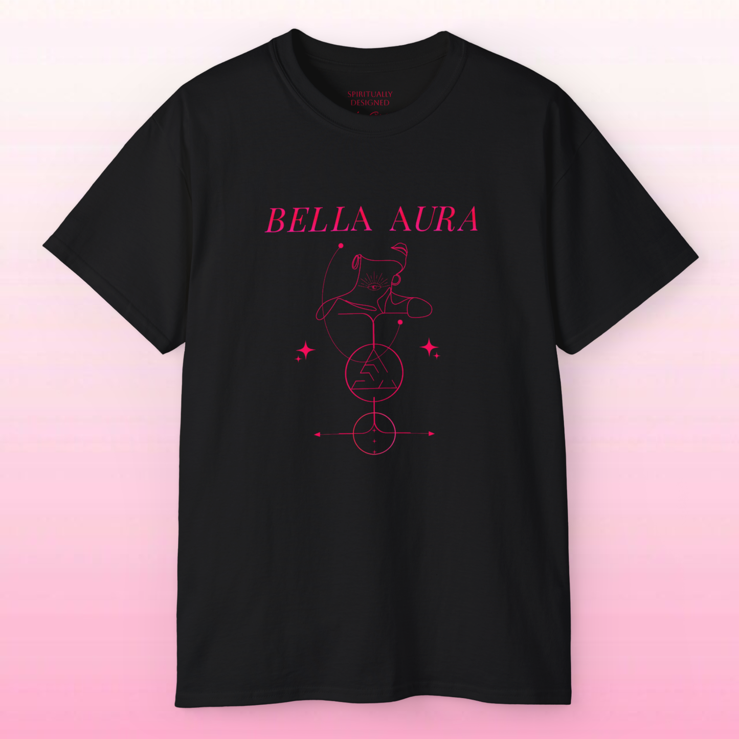 Bella Aura tee | Minimal celestial line art, High vibrational t-shirt