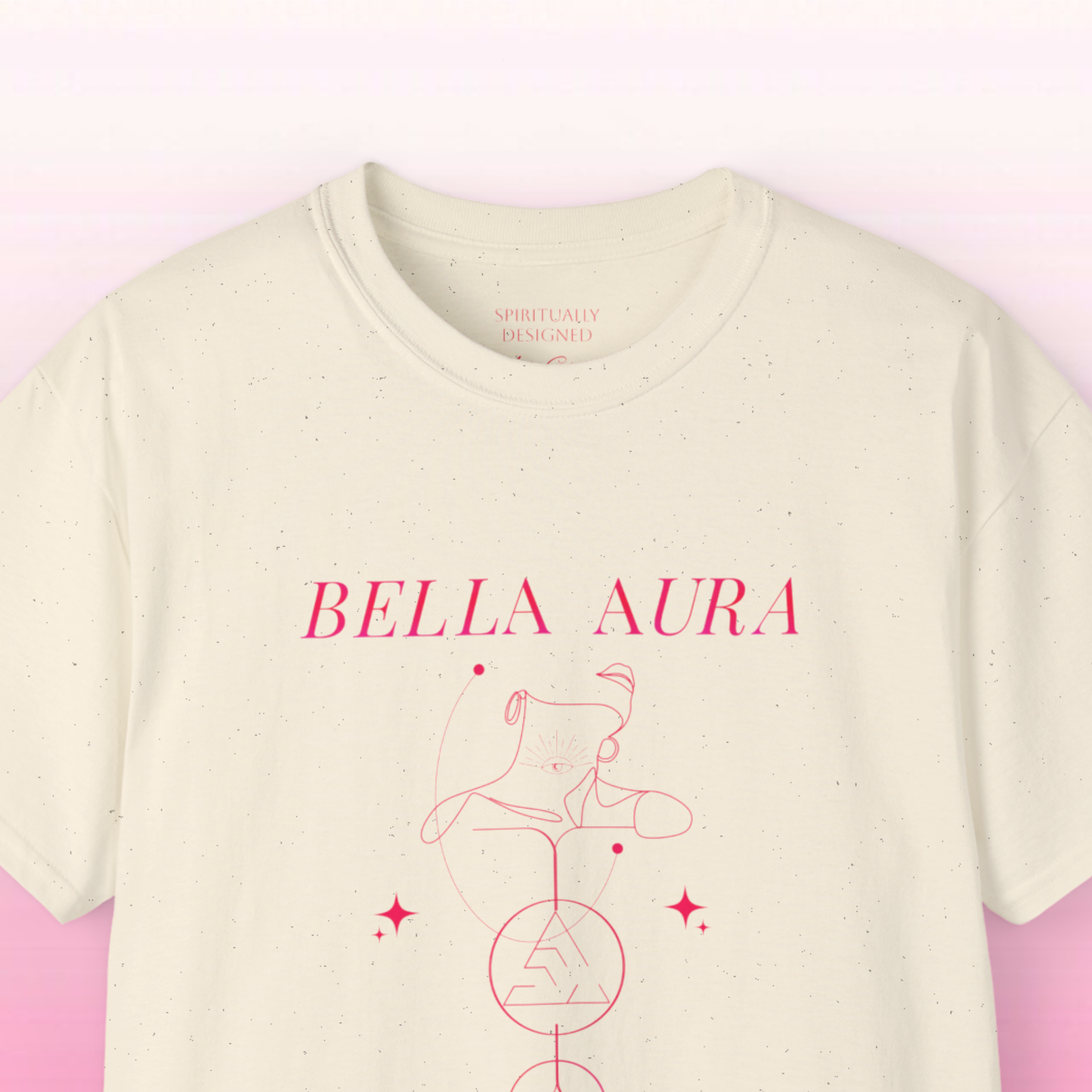 Bella Aura tee | Minimal celestial line art, High vibrational t-shirt
