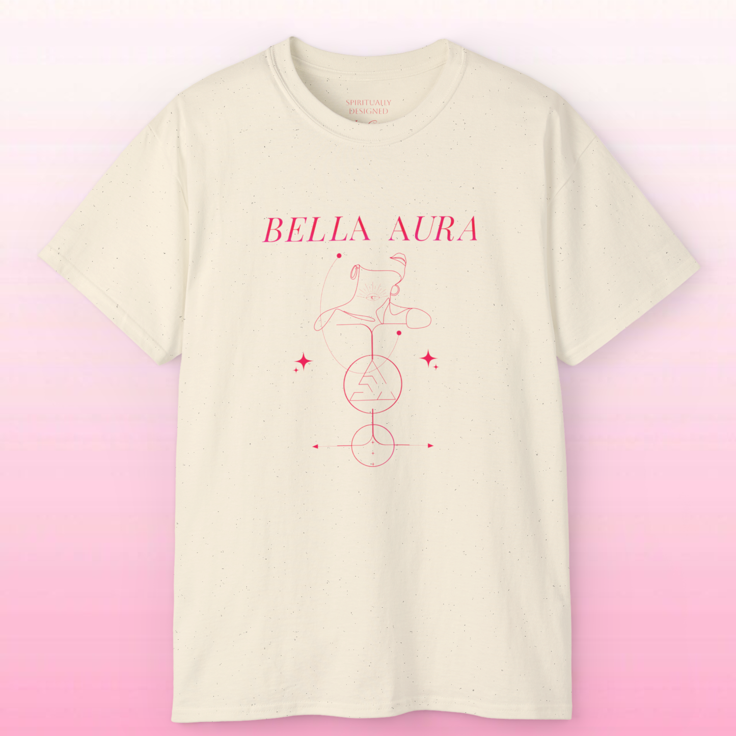 Bella Aura tee | Minimal celestial line art, High vibrational t-shirt