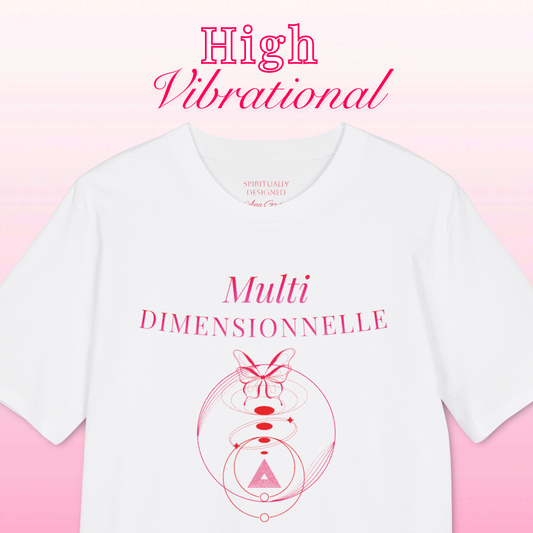 Multi Dimensionelle French graphic T-shirt | high vibrati0nal Tee