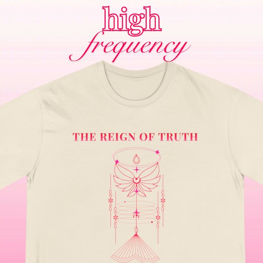 Reign of the truth quote t-shirt | Red graphic Tee | organic cotton