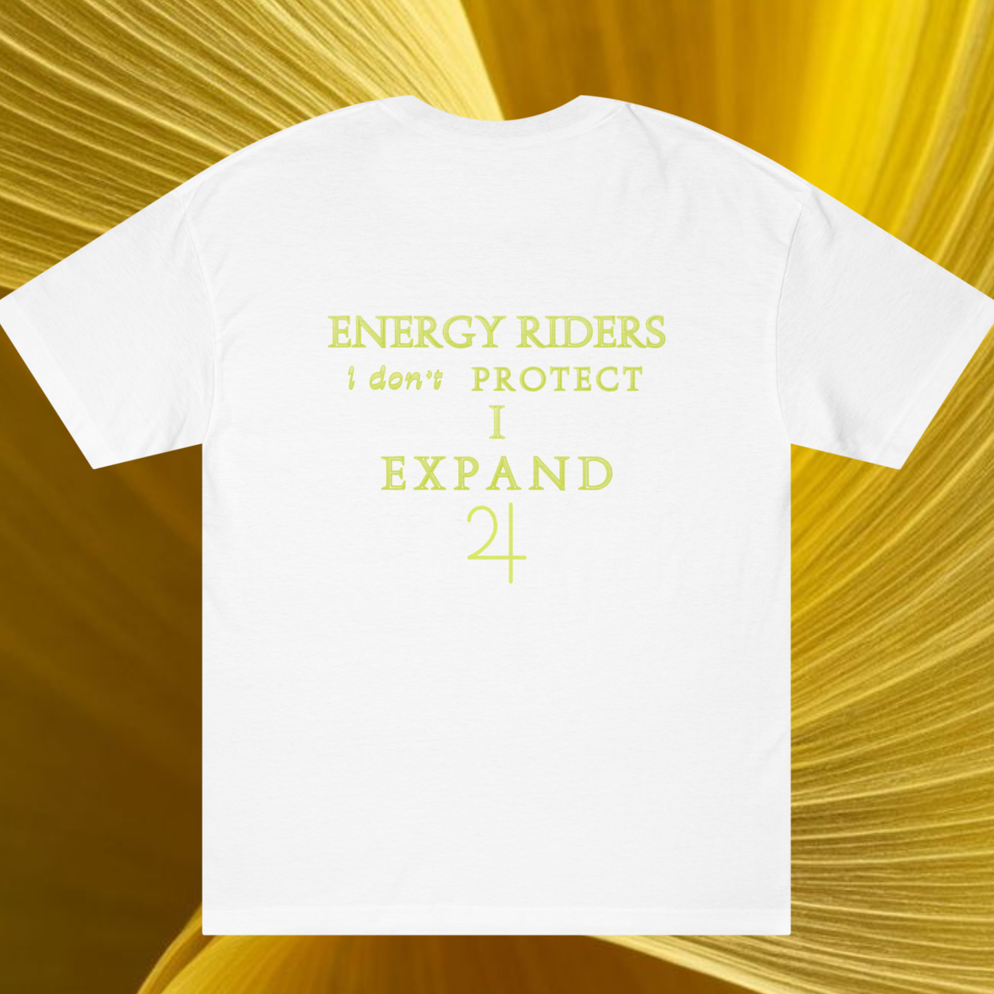 490Hz : Energy Riders T-Shirt | Yellow Tones Design | Premium Cotton