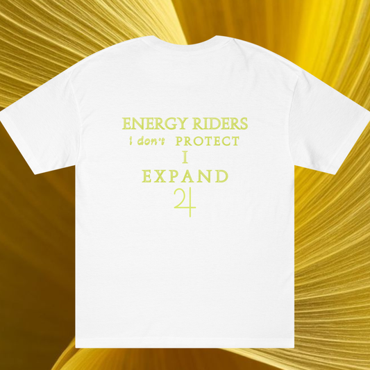 490Hz : Energy Riders T-Shirt | Yellow Tones Design | Premium Cotton
