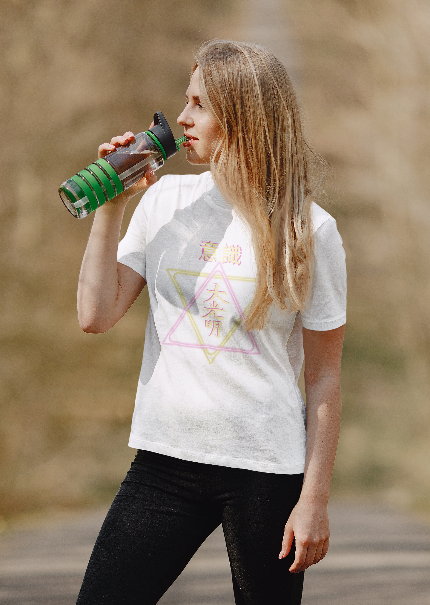 Energy Infused T-Shirt with Reiki Symbol and Kanji Star